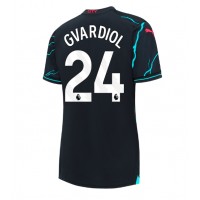 Manchester City Josko Gvardiol #24 Tretí Ženy futbalový dres 2023-24 Krátky Rukáv